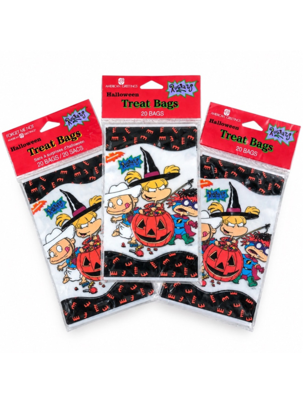 Vtg 1998 Rugrats Halloween Treat Bags American Greetings Nickelodeon New Sealed
